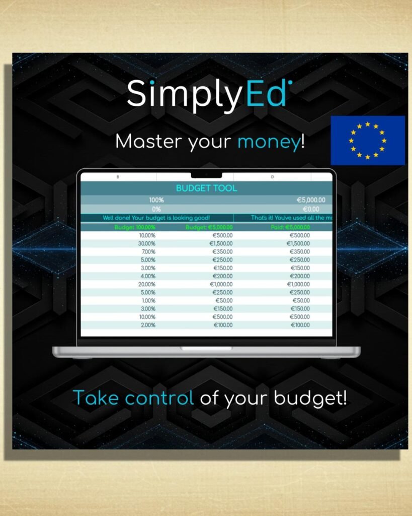 Budget Tool EUR Google Sheets Template