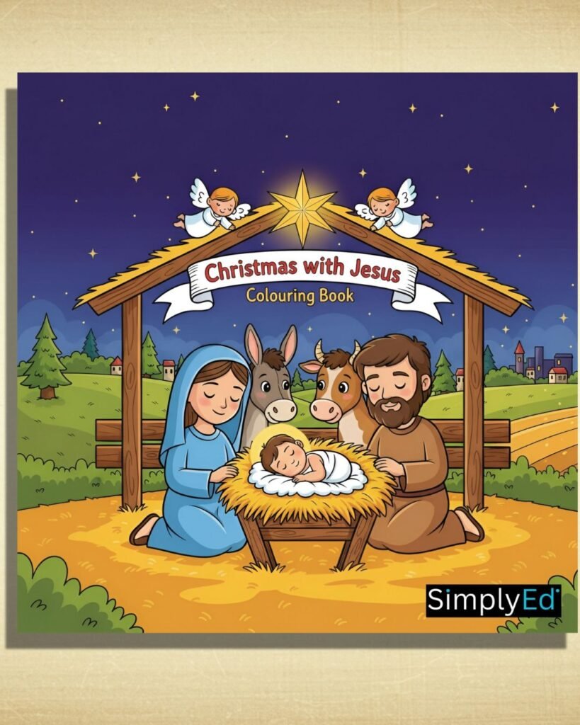 Christmas with Jesus Colouring Book